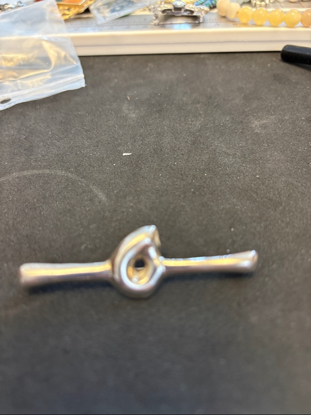 Vintage 925 Sterling Silver Minimalist Bar Brooch